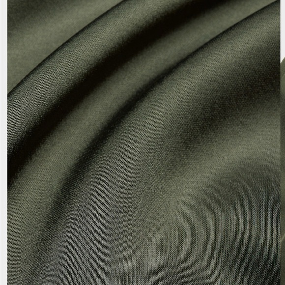 Aritzia Wilfred The Lodge Pant Satin Dark Olive - Picture 8 of 14